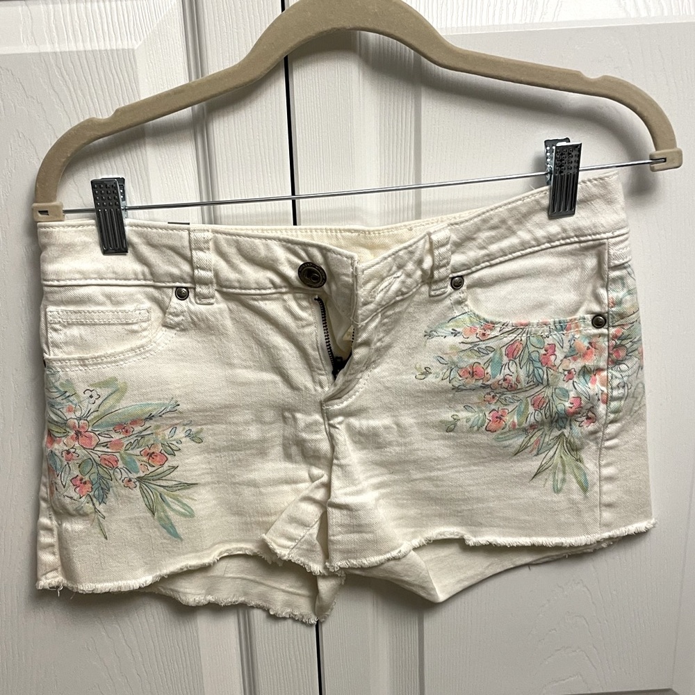 White Denim Shorts
